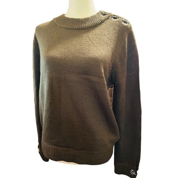 Evidnt Los Angeles ASOS Olive Wool Blend Sweater, Size M, NWOT - Picture 2 of 9
